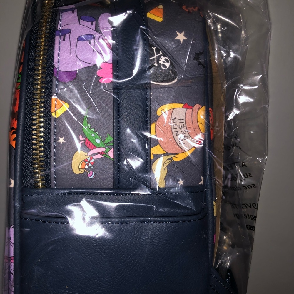 Loungefly Winnie the Pooh Heffalump Halloween AOP Mini Backpack - Picture 4 of 5